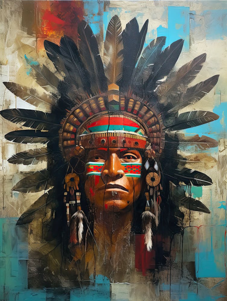 Celestial Echoes: Portraits of Native American Spirit