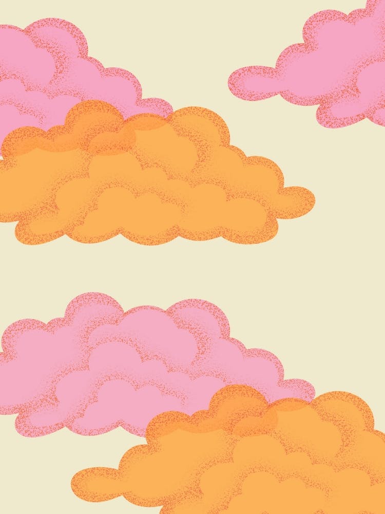 Pink And Orange Clouds