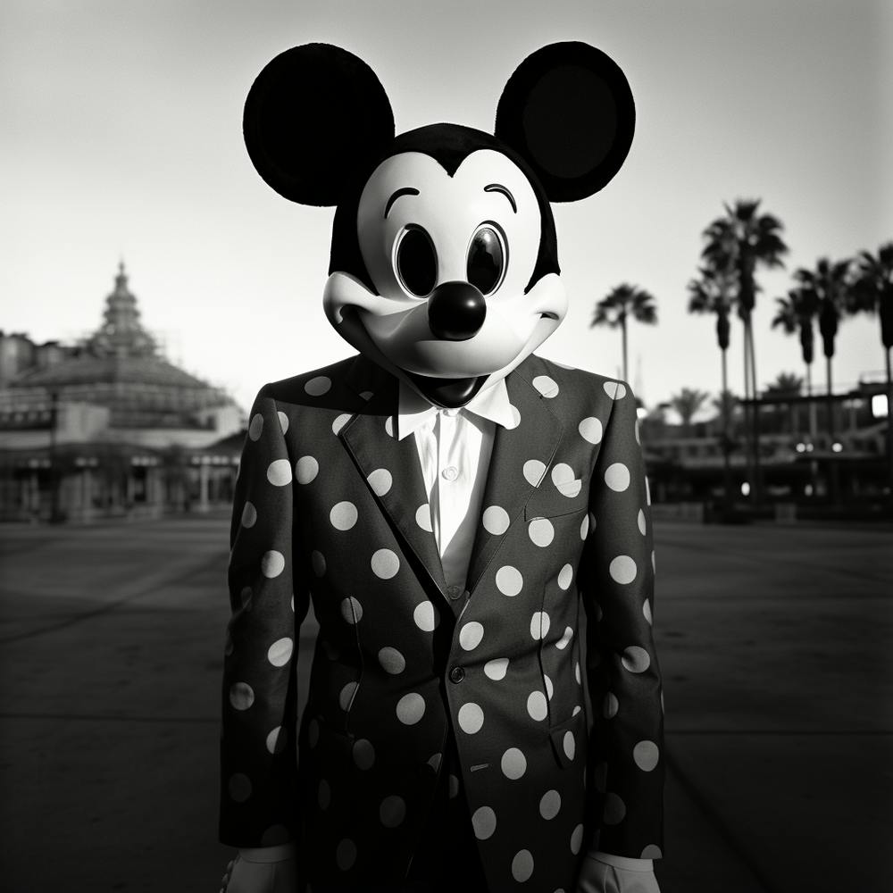 Mickey Mouse the freak owner of Mickey's Mad Mansion