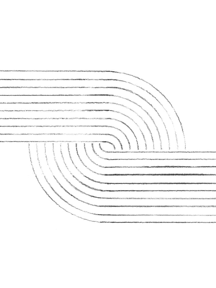 Curved Lines, Minimalist line art