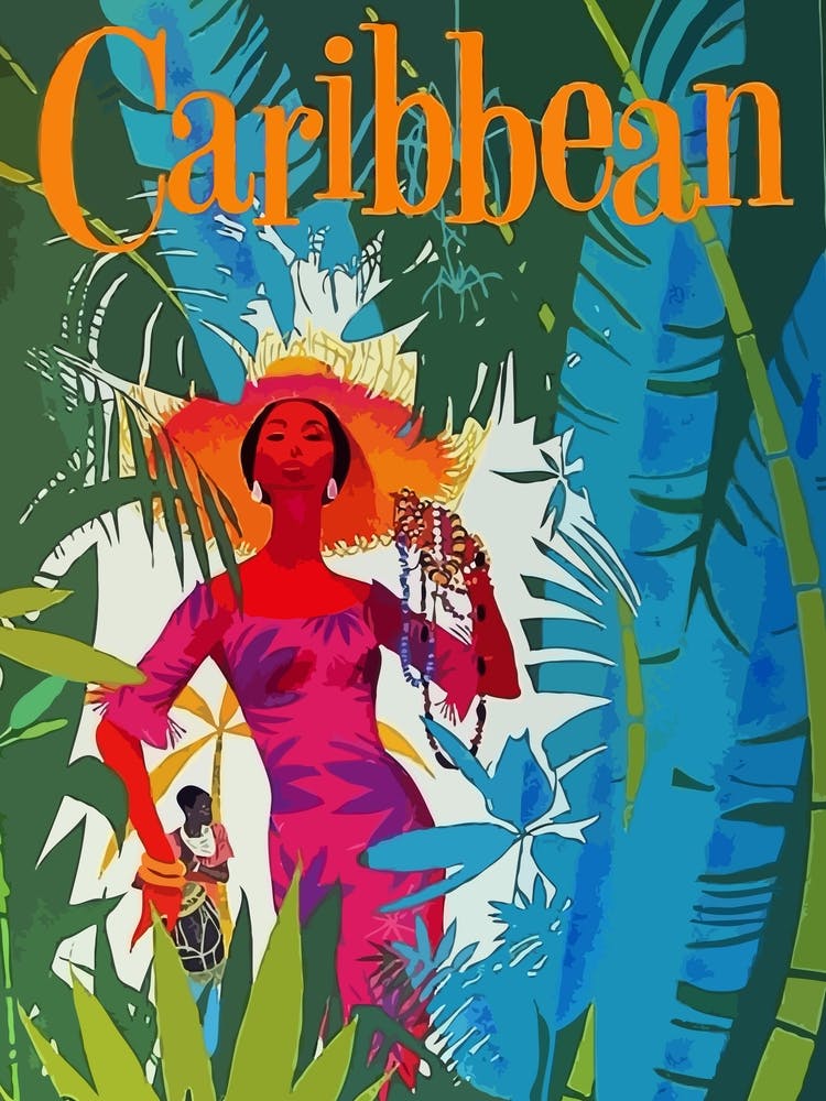 Caribbean, Lady On A Stroll