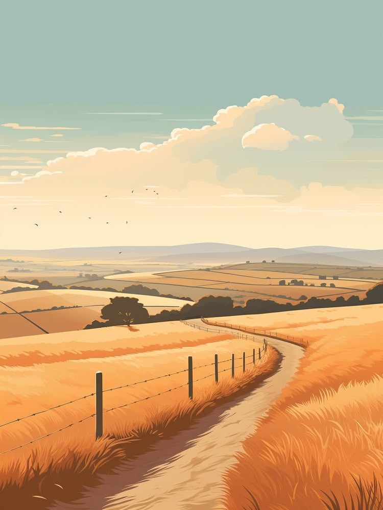 The Ridgeway England 3 Hiking Trail Landscape