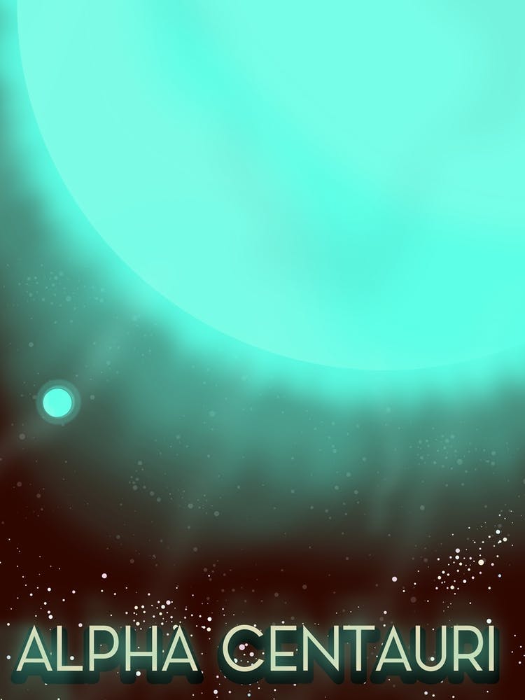Alpha Centauri Space Art