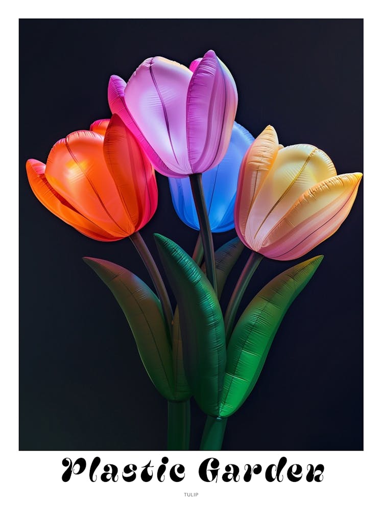 Helles Aufblasbare Blumen Poster Tulpe 3