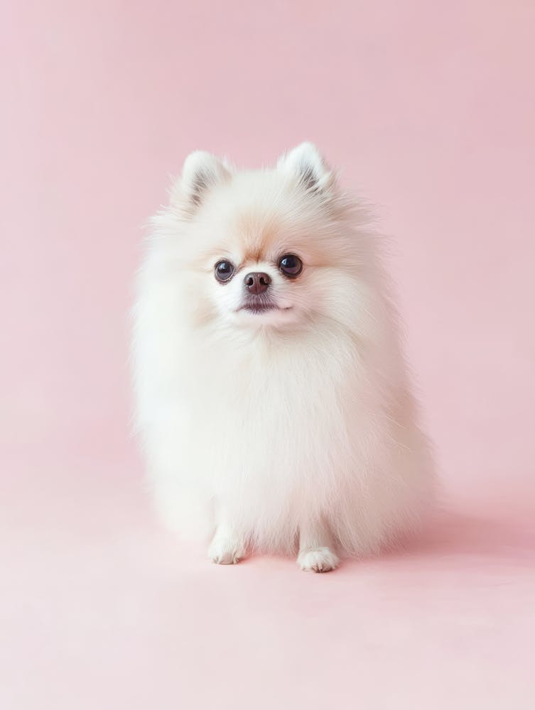 Pomeranian. Generated AI.