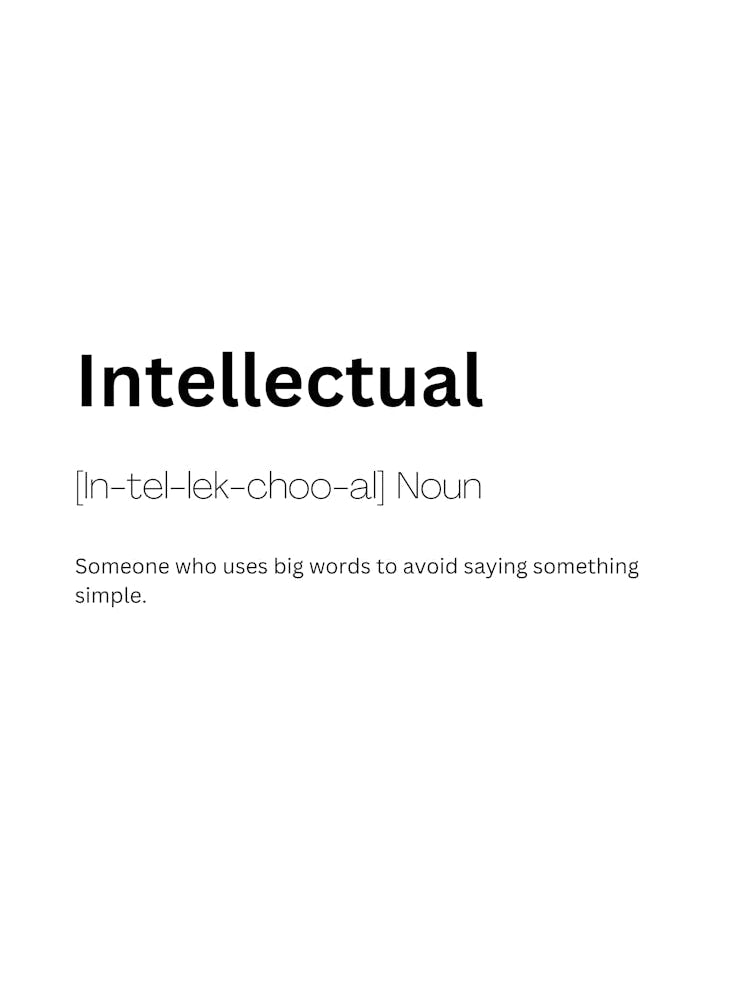 Intellectual Definition Meaning