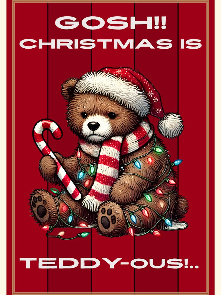 Grumpy Bear in Lights