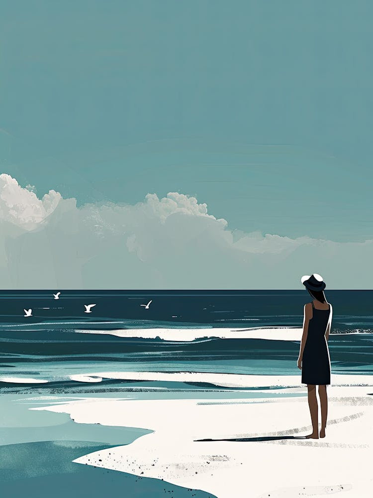 Girl At The Beach, Minimalism