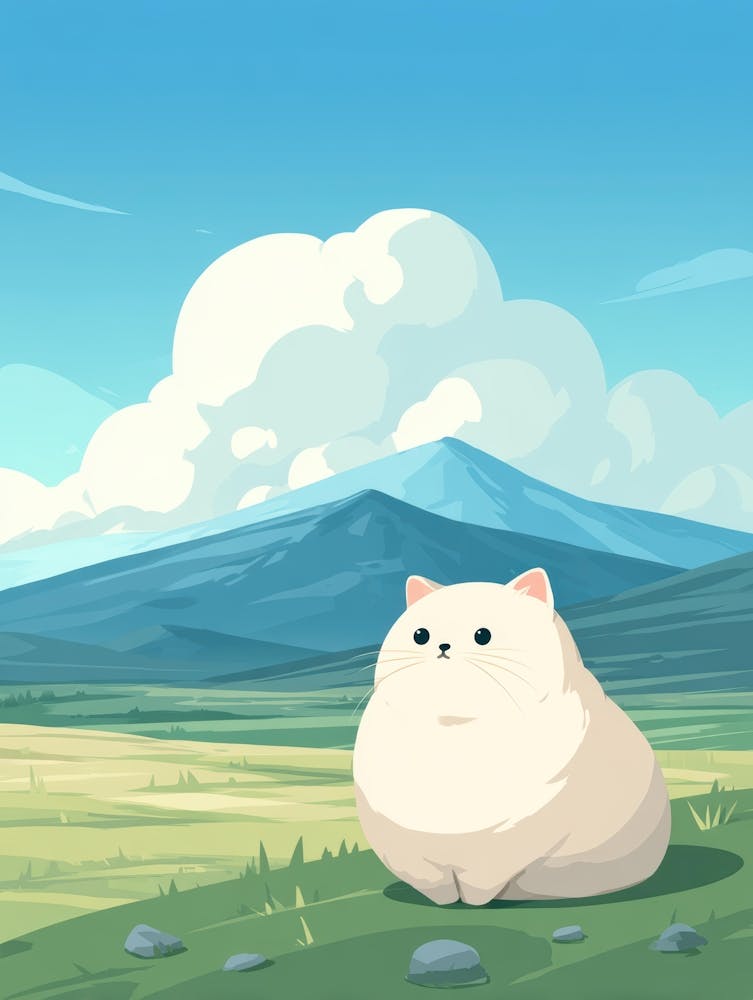 Chat Dans Le Champ