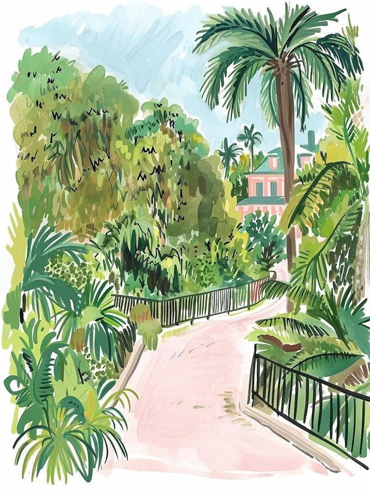 Audubon Park And Zoo Storybook Illustration 5