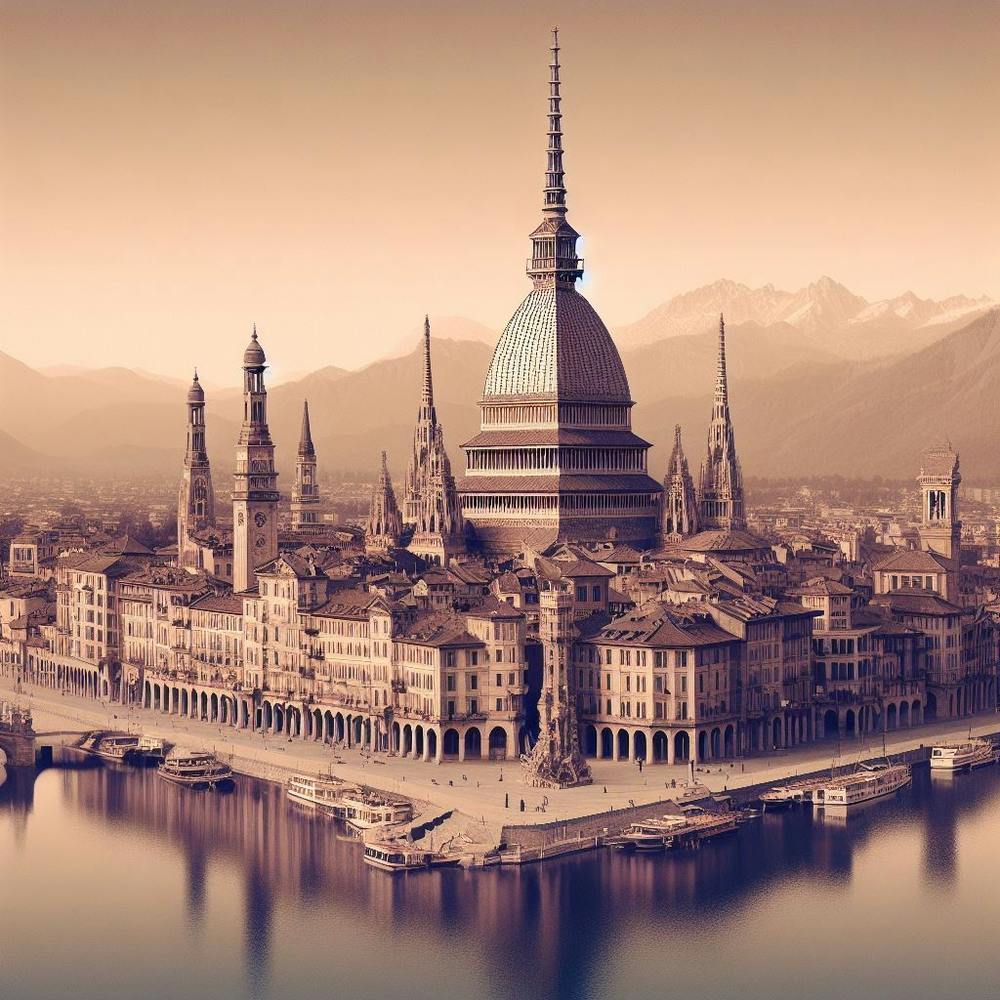 Mole Antonelliana Turin 1890