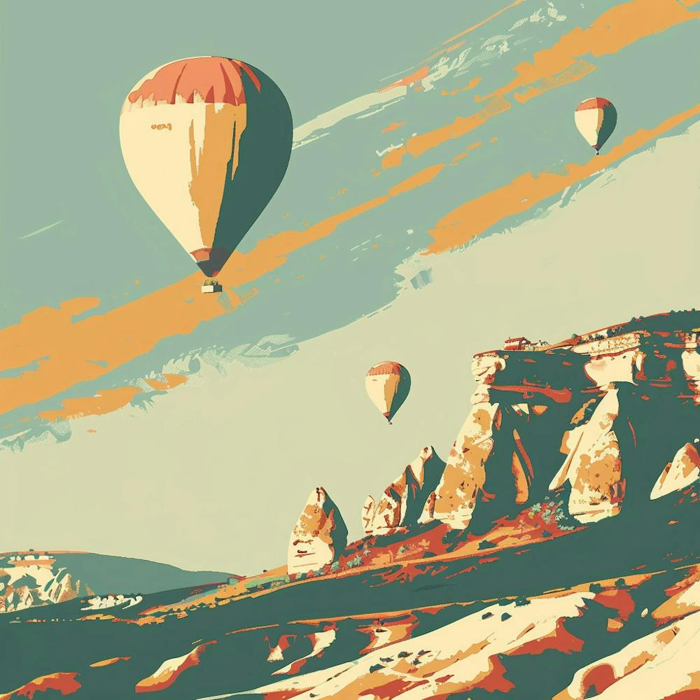 Hot Air Balloons In Cappadocia