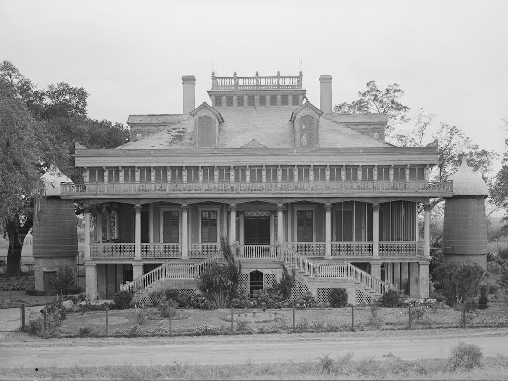 San Francisco Plantation House On River Road Near Convent, Louisiana By Russell Lee