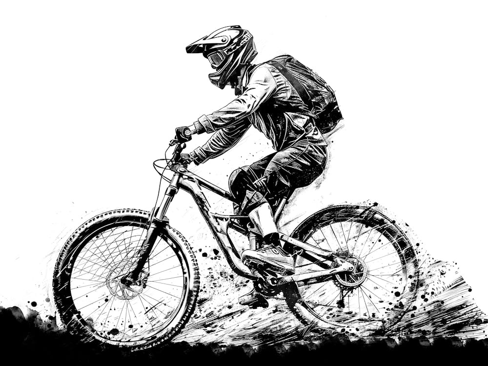 Mountain Biker sport art