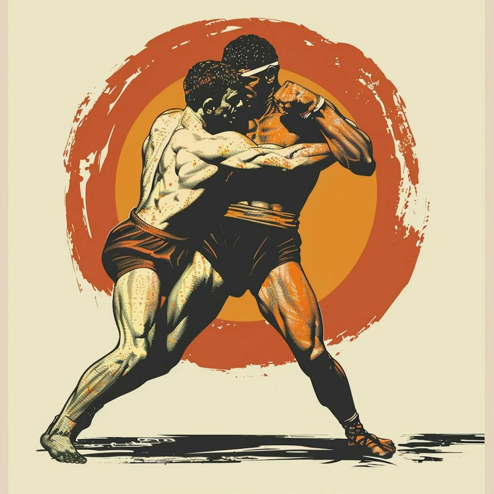 A Greco Roman Wrestling Vector Design Illustrati 1719334744 1