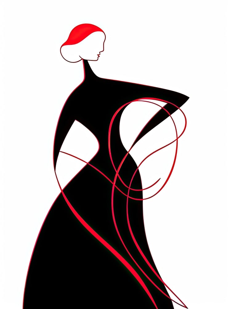 Line Art Woman Body 5