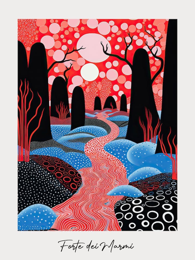 Poster Of Forte Dei Marmi, Italy, Illustration In The Style Of Pop Art 3