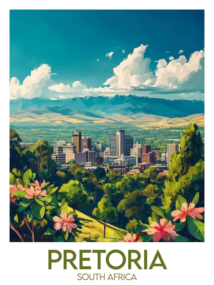 Affiche de voyage Pretoria
