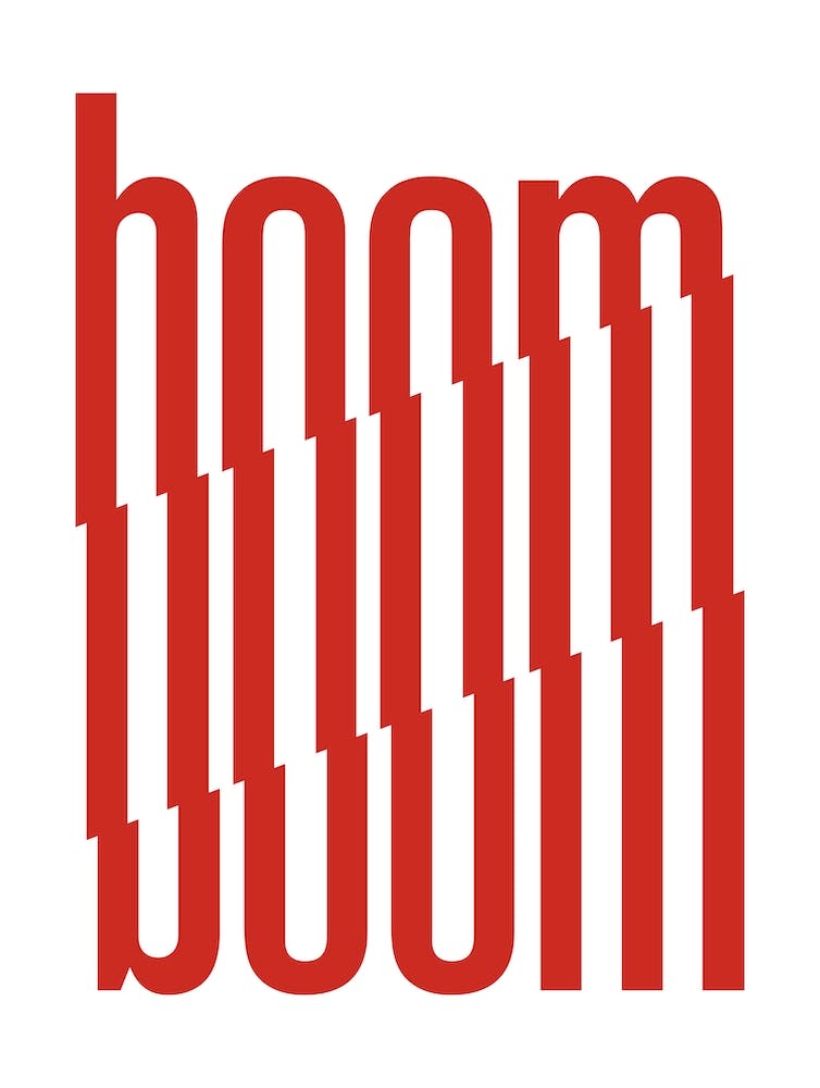 Boom typography