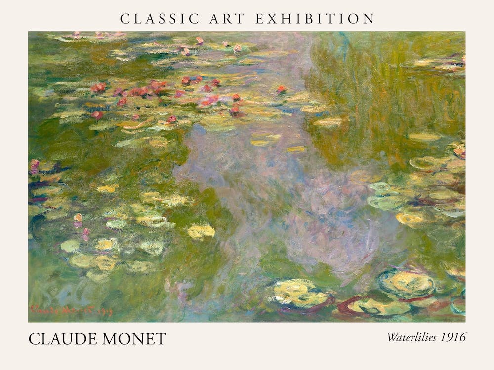 Waterlilies 1916 Poster