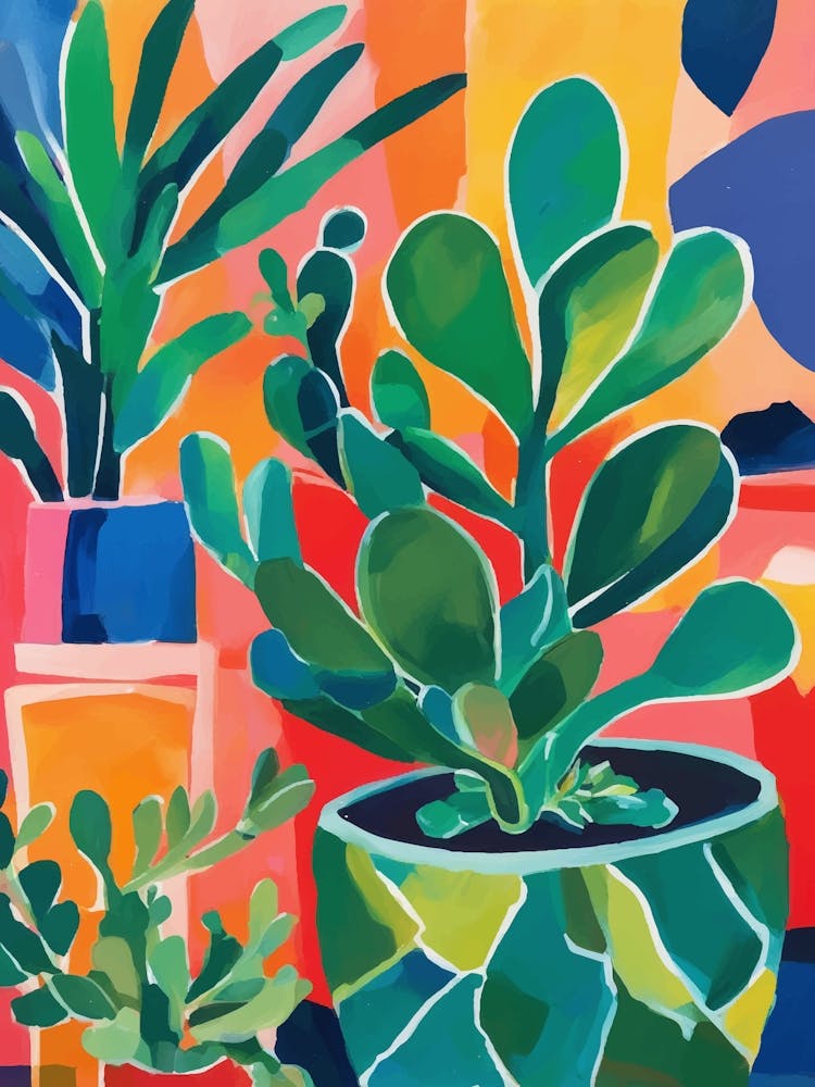 Bright Cactus and succulent Garden