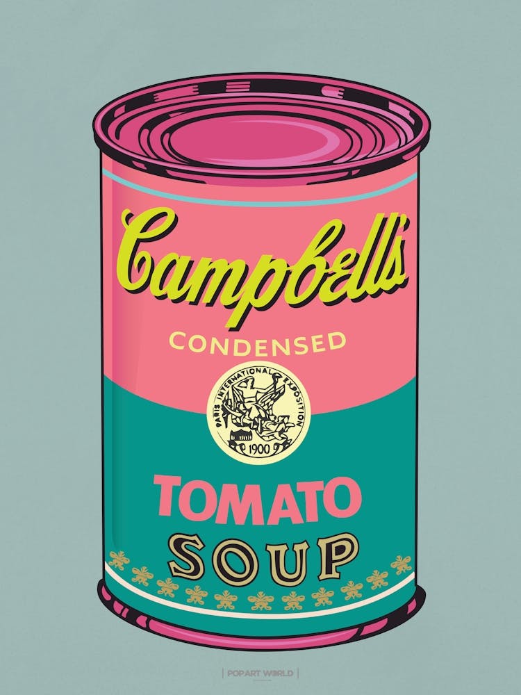 CAMPBELL´S SOUP PINK | POP ART Digital creation | THE BEST OF POP ART, NOW IN DIGITAL VERSIONS! Prints with bright colors, sharp images and high image resolution.