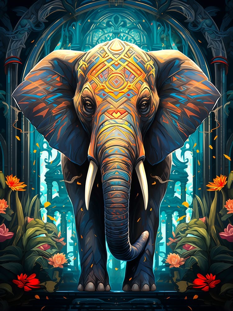 Elephant In The Forest
