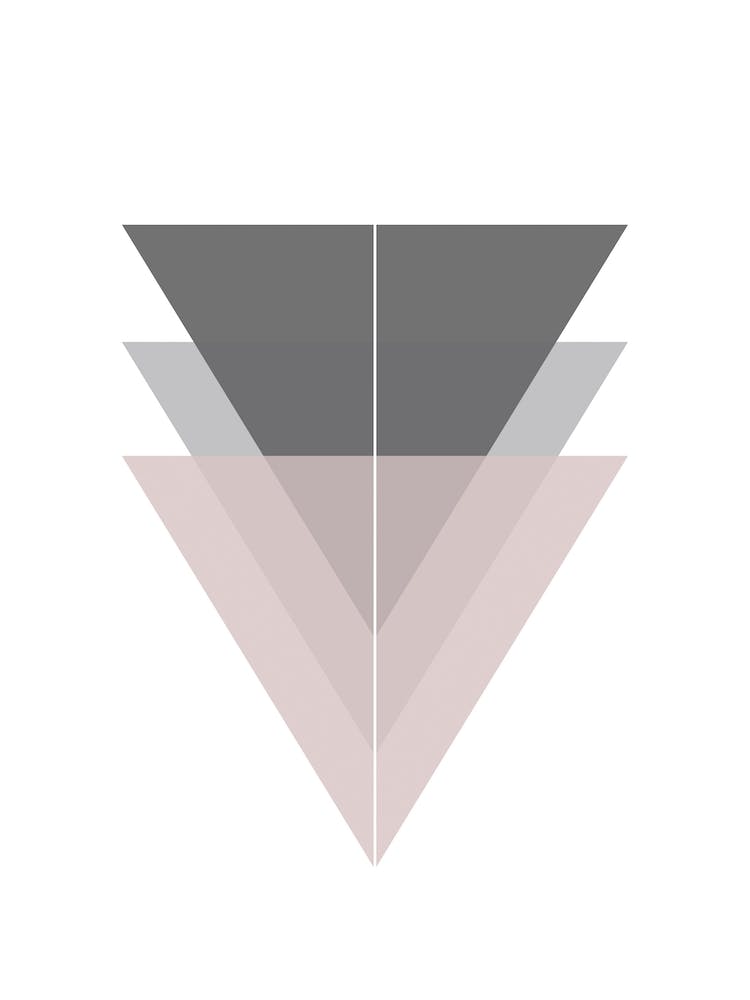Pink and Grey Triangles