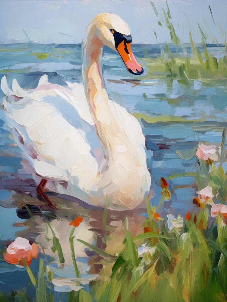 Bird Painting Swan 3
