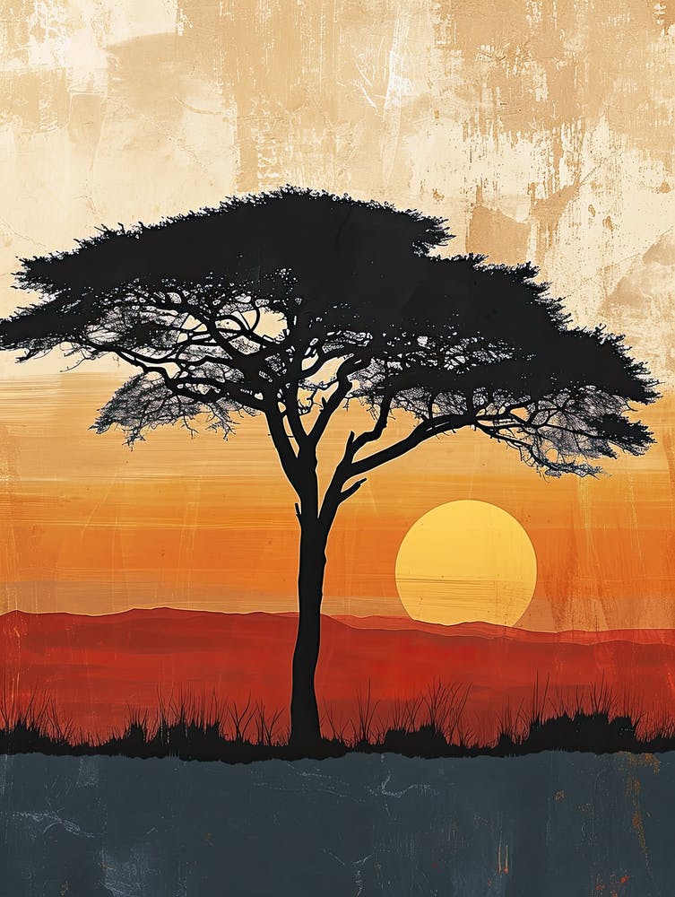 Sunset Acacia, Africa