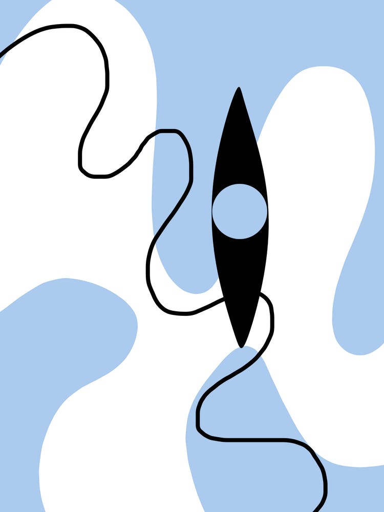 Blue Abstract Vivid Eye