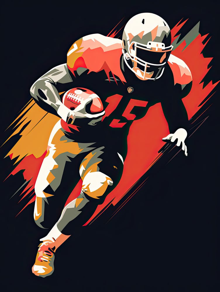 American Football Player 45