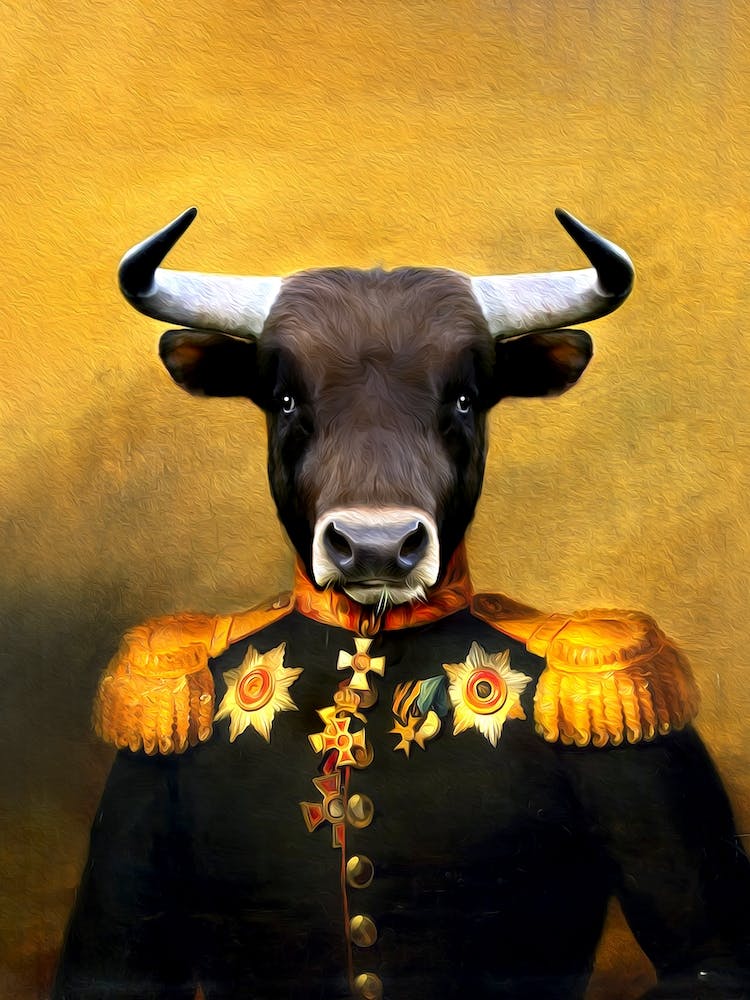 Colonel Dawn The Bull Pet Portraits