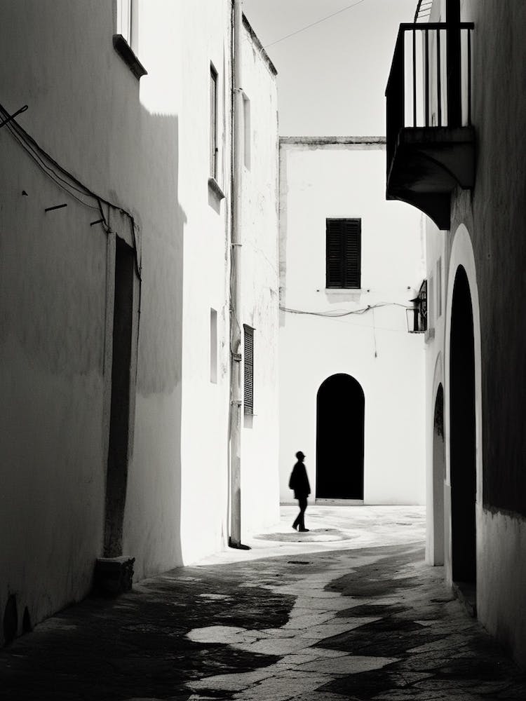 Alghero, Italien, Schwarz-Weiß Analogfotografie 4