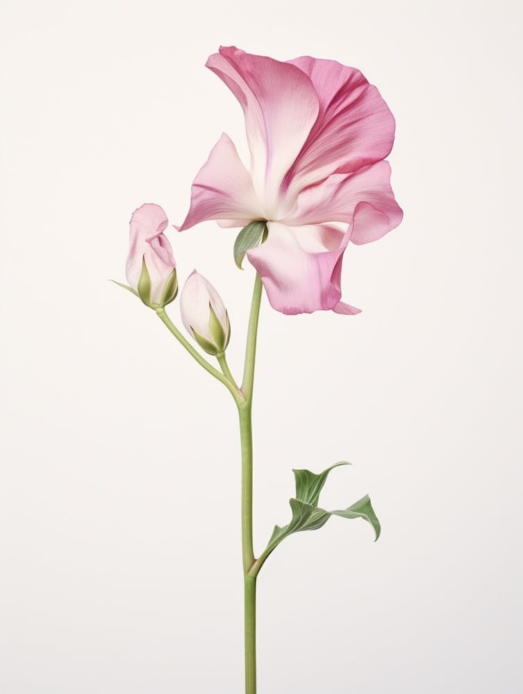 Pressed Flower Botanical Art Sweet Pea 1