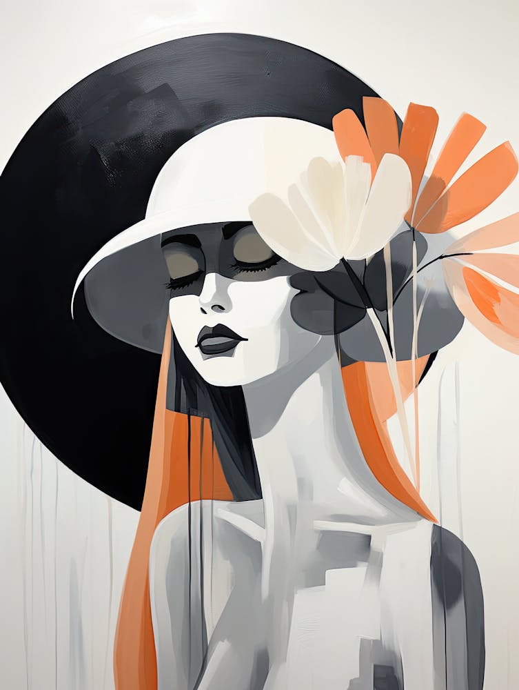 Bohemian Feathered Night, Boho Art Style