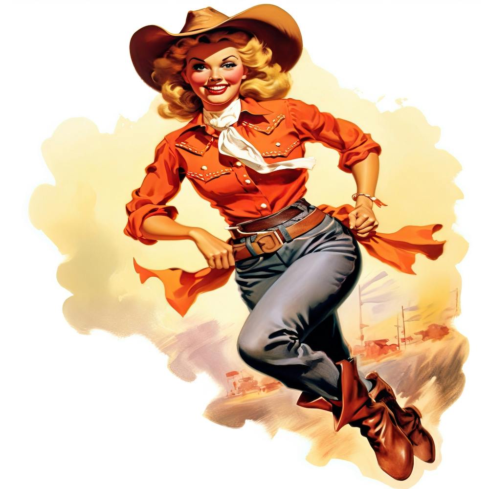 Retro Cowgirl 4