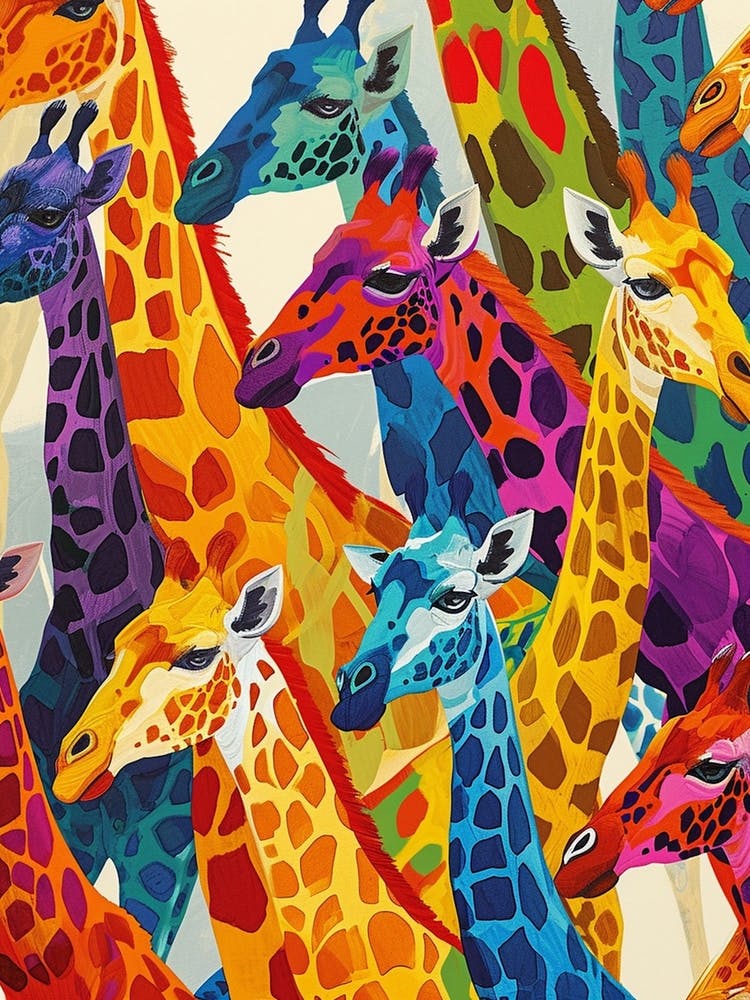 Buntes Giraffenmuster 1