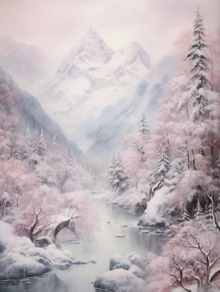 Dreamy Winter Painting Berchtesgaden National Park Germany 4