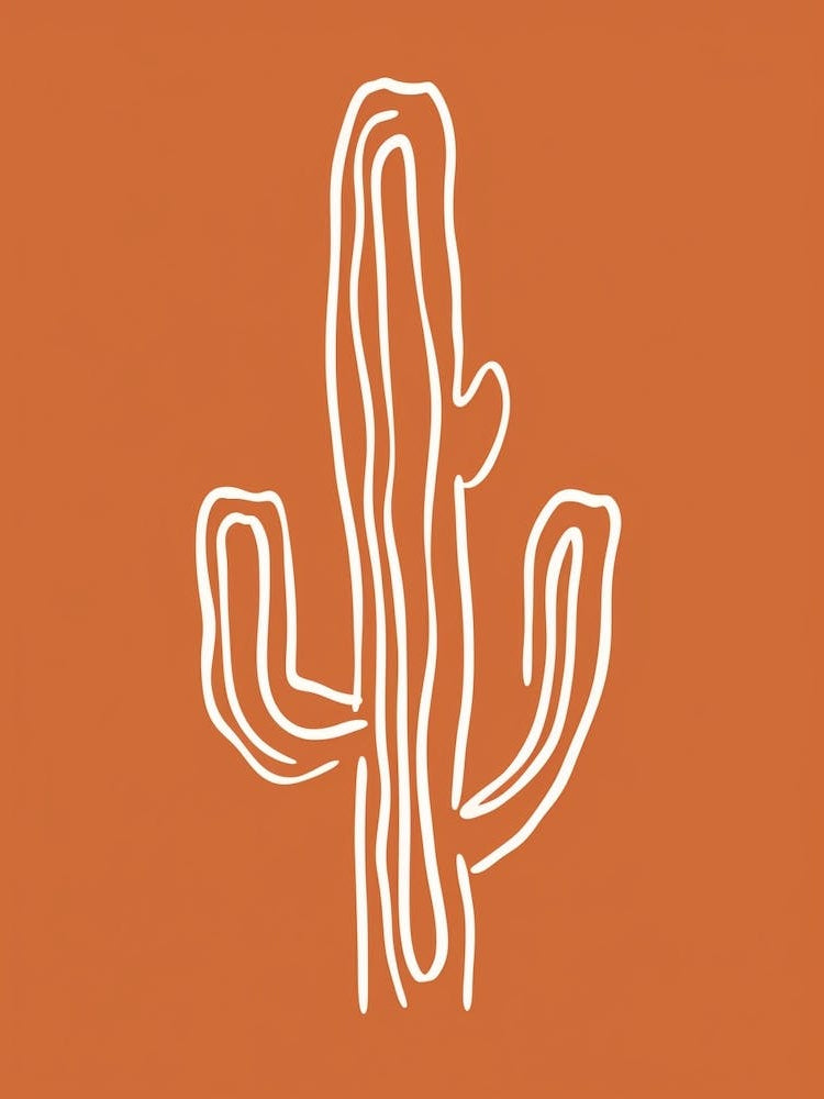 Cactus Line Drawing Woolly Torch Cactus