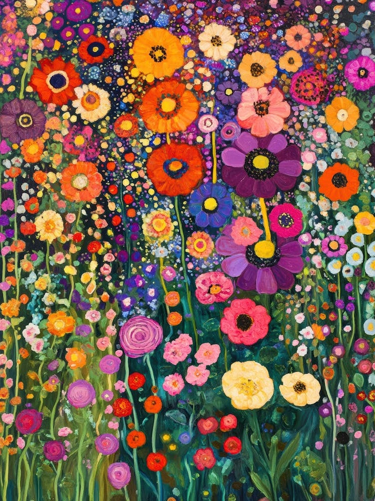 Garden Of Colorful Flowers 7