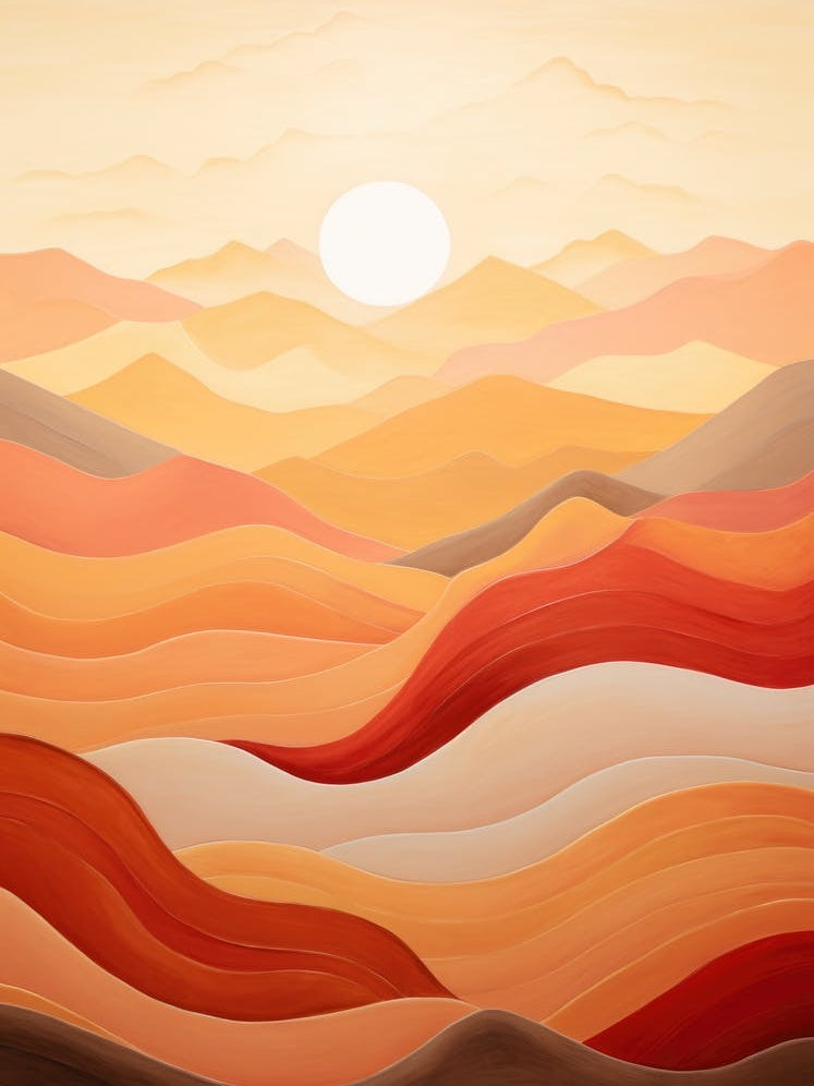 Abstract Desert Landscape