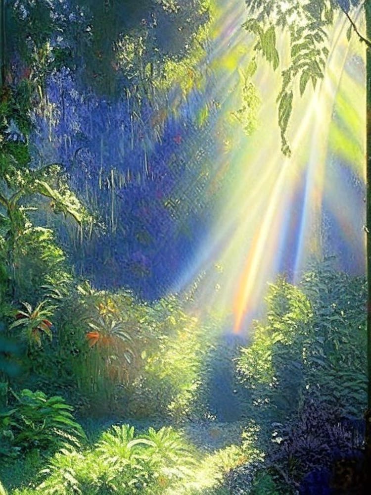 Wellington Botanic Garden, New Zealand Classic Monet Style Painting