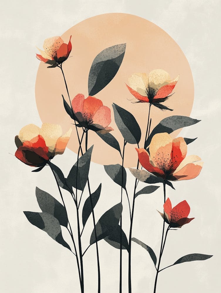 Blumen vor der Sonne