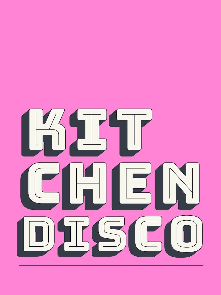 Küchen-Disco in Pink