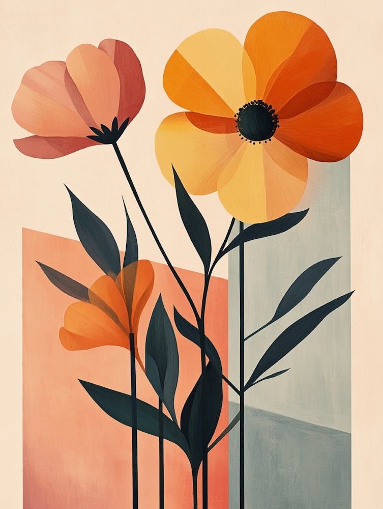 Flowers On A Wall