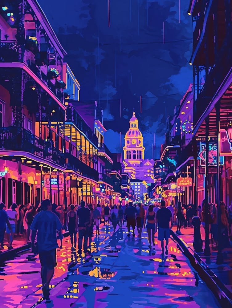 Bourbon Street Retro Pop Art 2