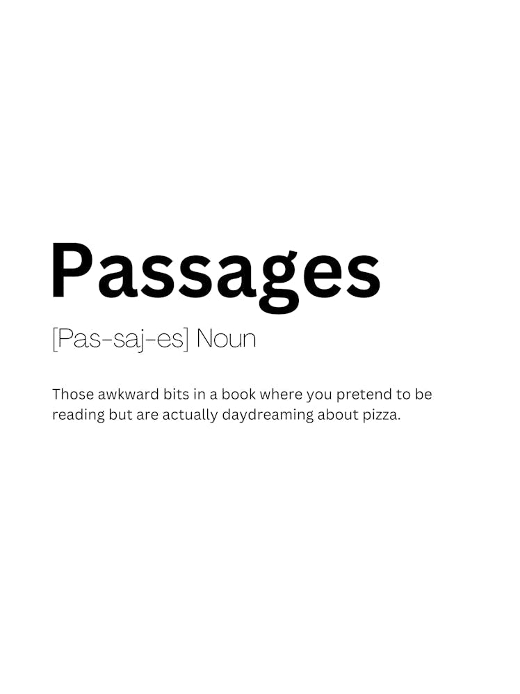 Passages Definition Meaning 1