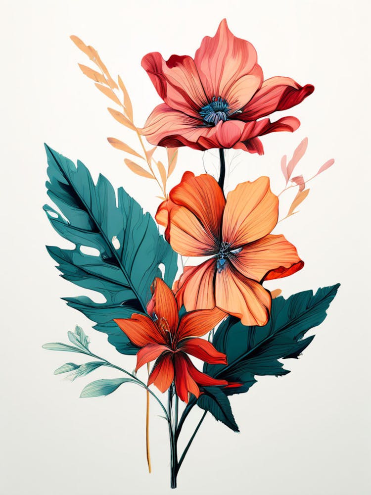 Watercolor Flowers 38