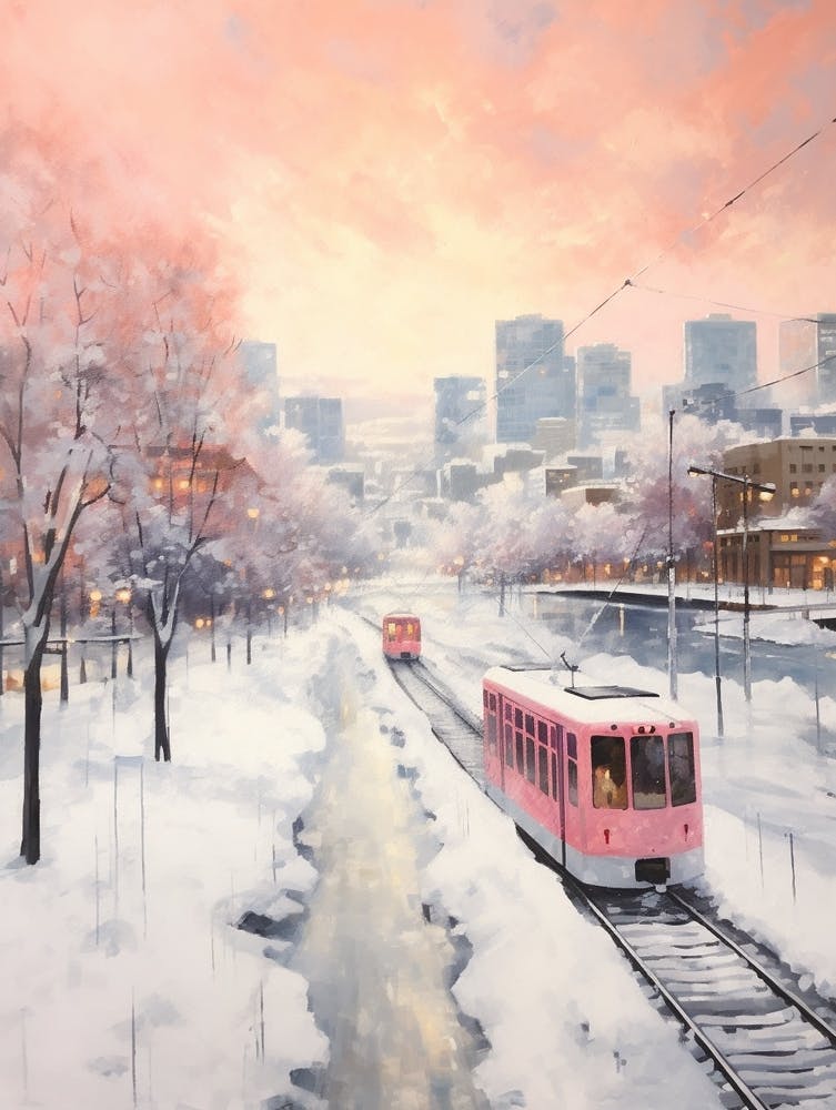 Dreamy Winter Painting Denver Colorado